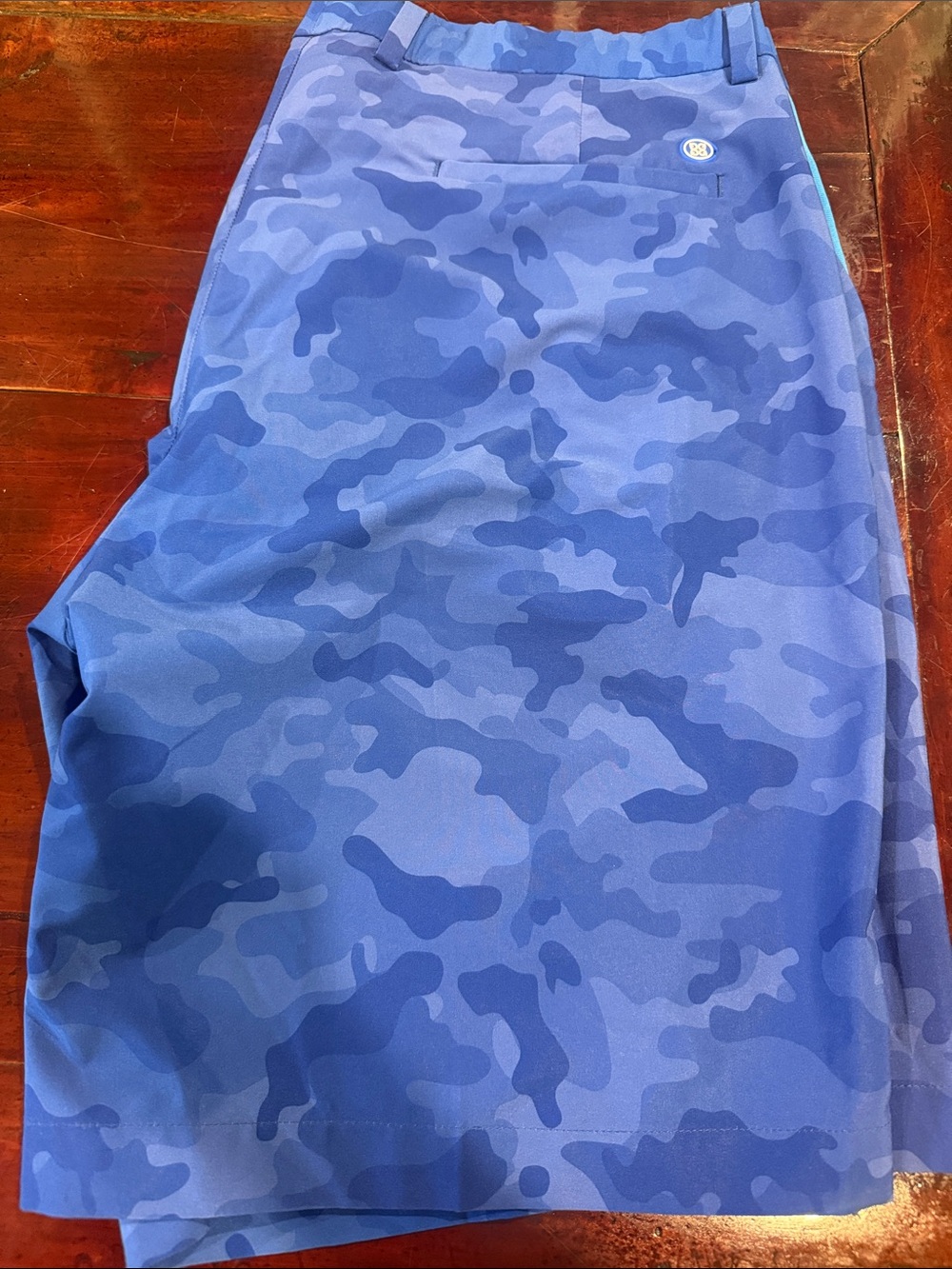 G/FORE Blue Camo Shorts